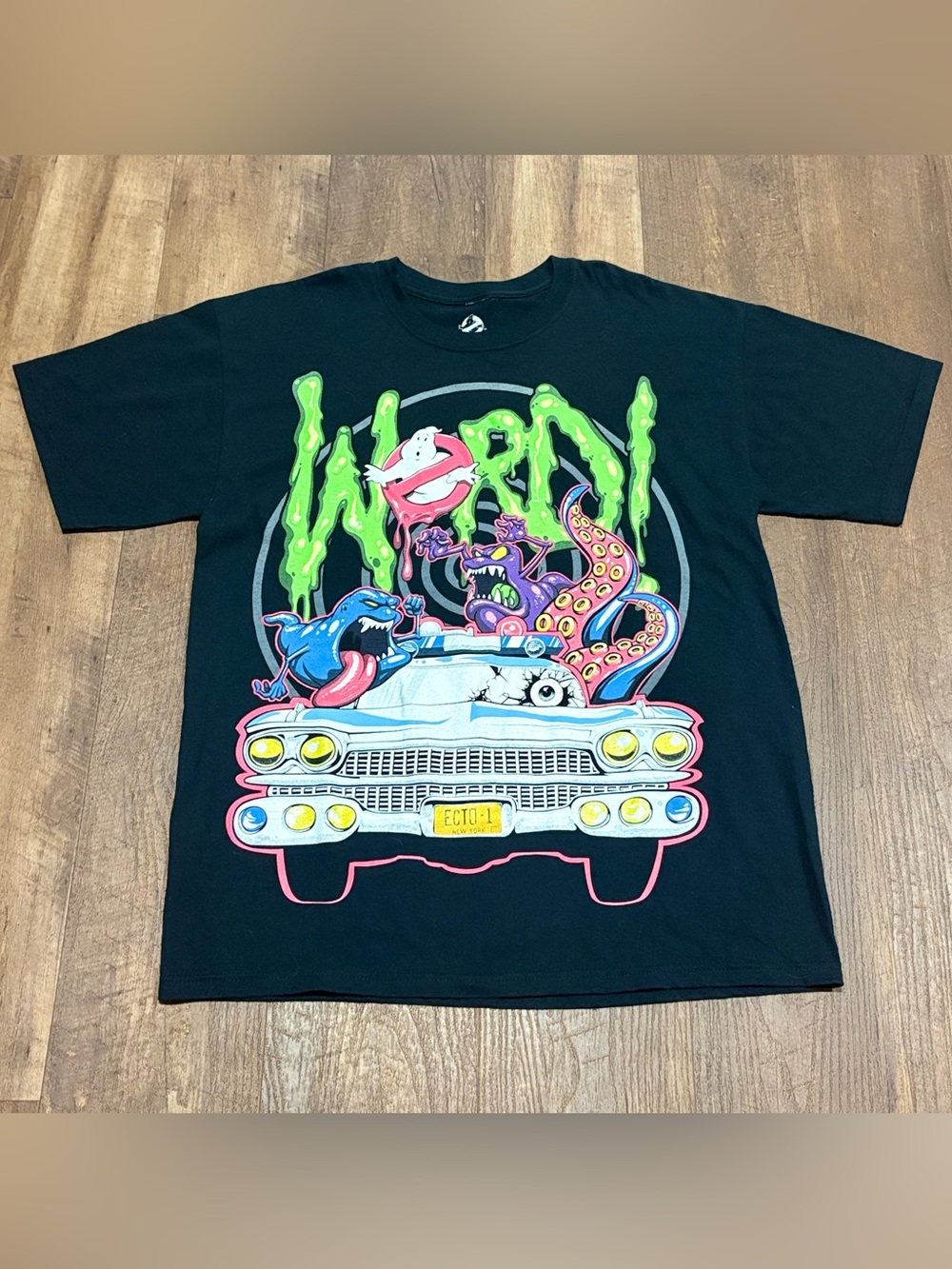 2010 Ghostbusters ECTO 1 "WORD" Tee Size Large